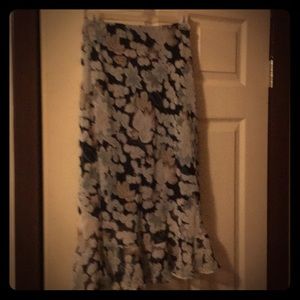 Floral long skirt